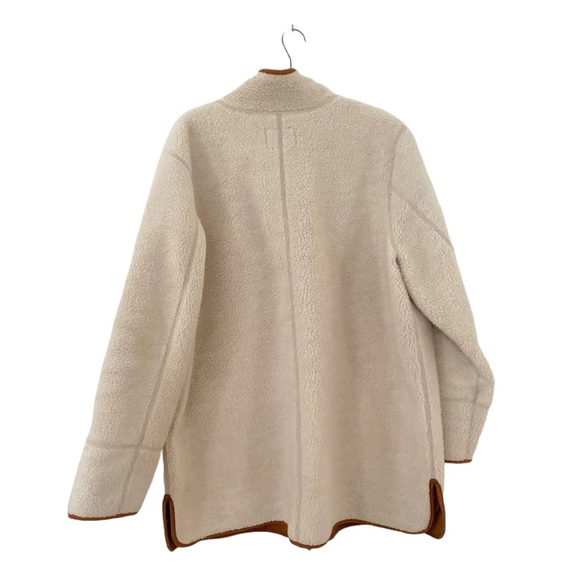 OLD NAVY Sherpa Coat Jacket Ivory Cream **RARE** XL - Picture 4 of 9